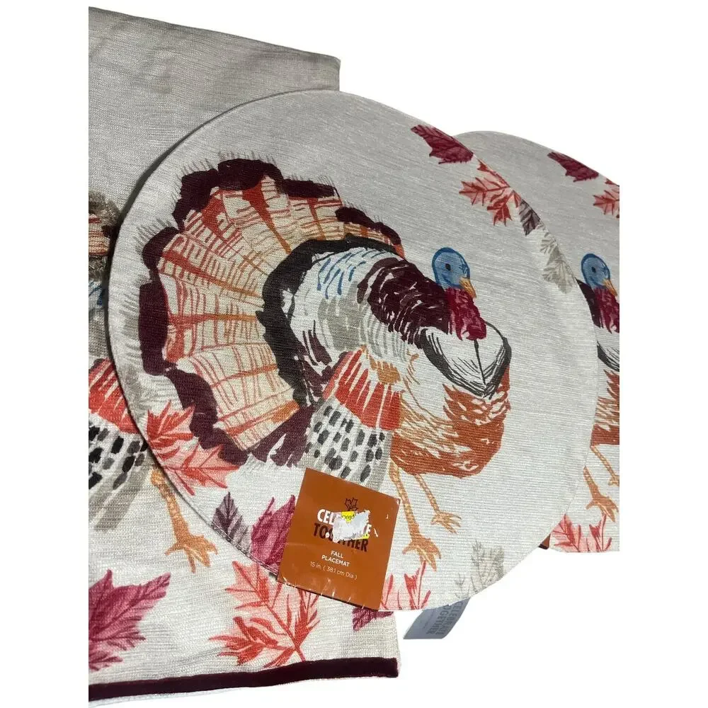Celebrate Together Thanksgiving Turkey Runner 13